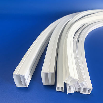 Profili in gomma siliconica trasparente per luci LED, estrusione resistente al calore